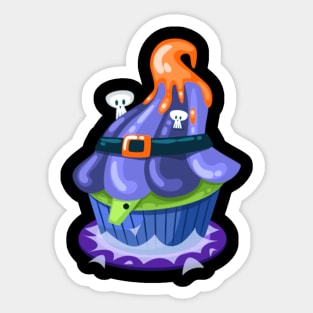 Halloween Bat Cake Sticker